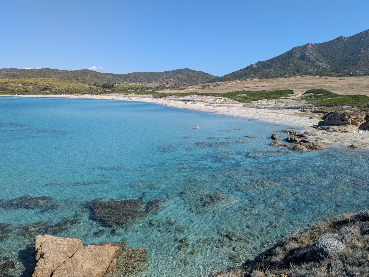 Plage d'Ajaccio début octobre